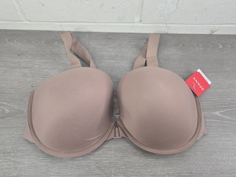 SPANX 30011R Bra-llelujah!® Lightly Lined Front Close CAFE AU LAIT 40DD NWT $68